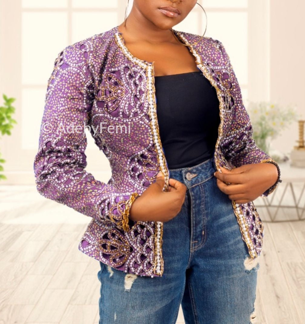 Ameena lilac jacket model