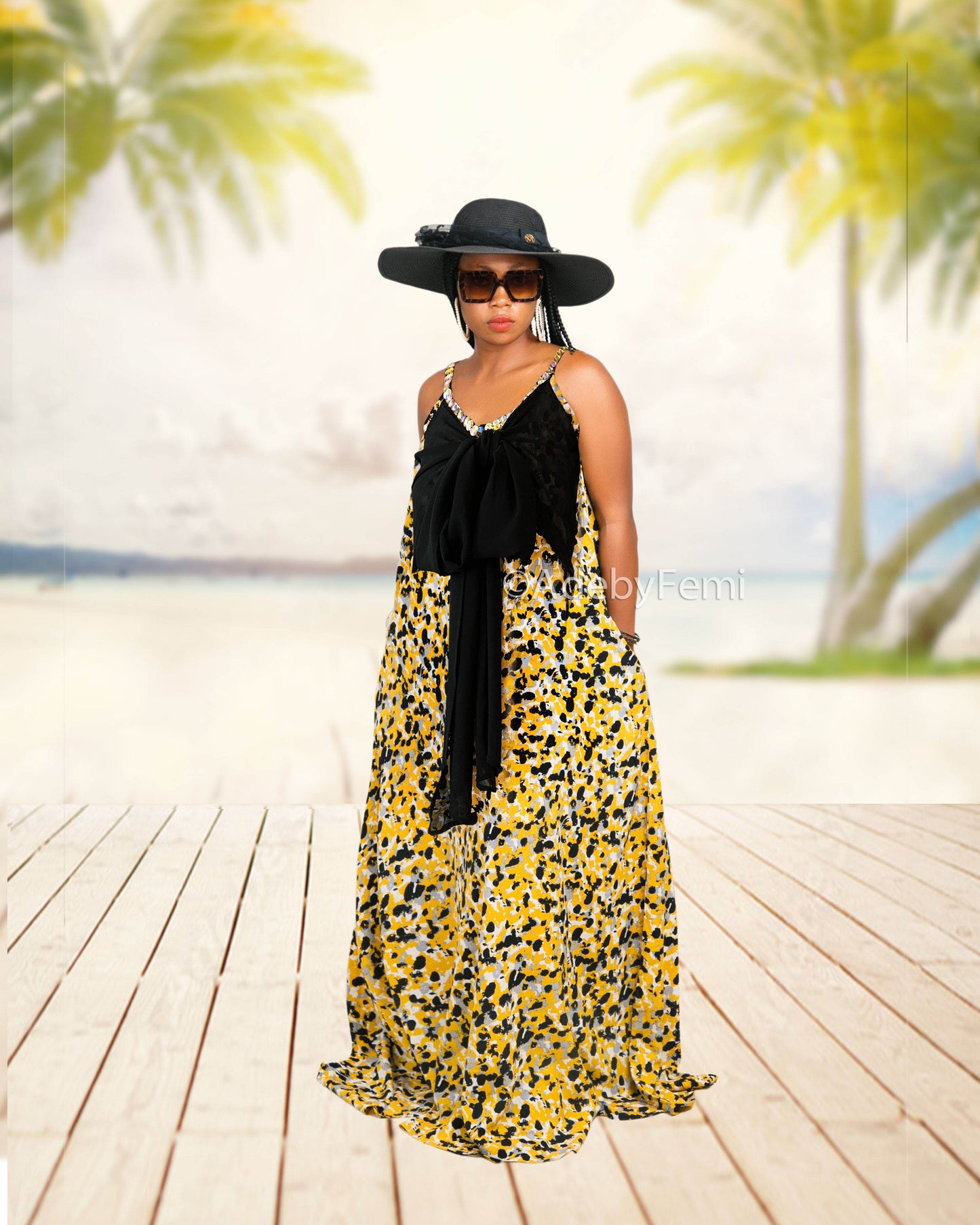 Brown Boon dress designed by AdebyFemi