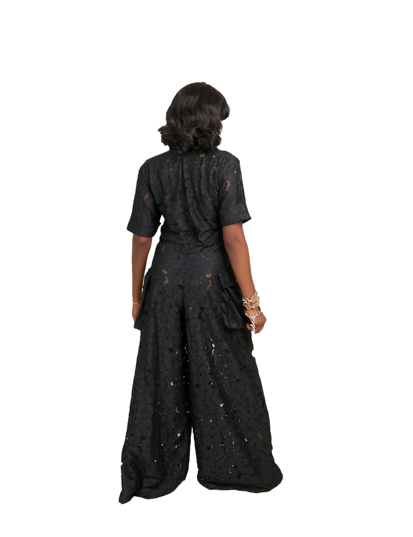 Goz Lace Cargo jumpsuit
