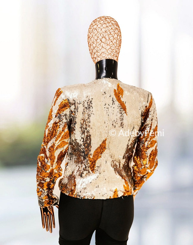 latasha jacket back material customised