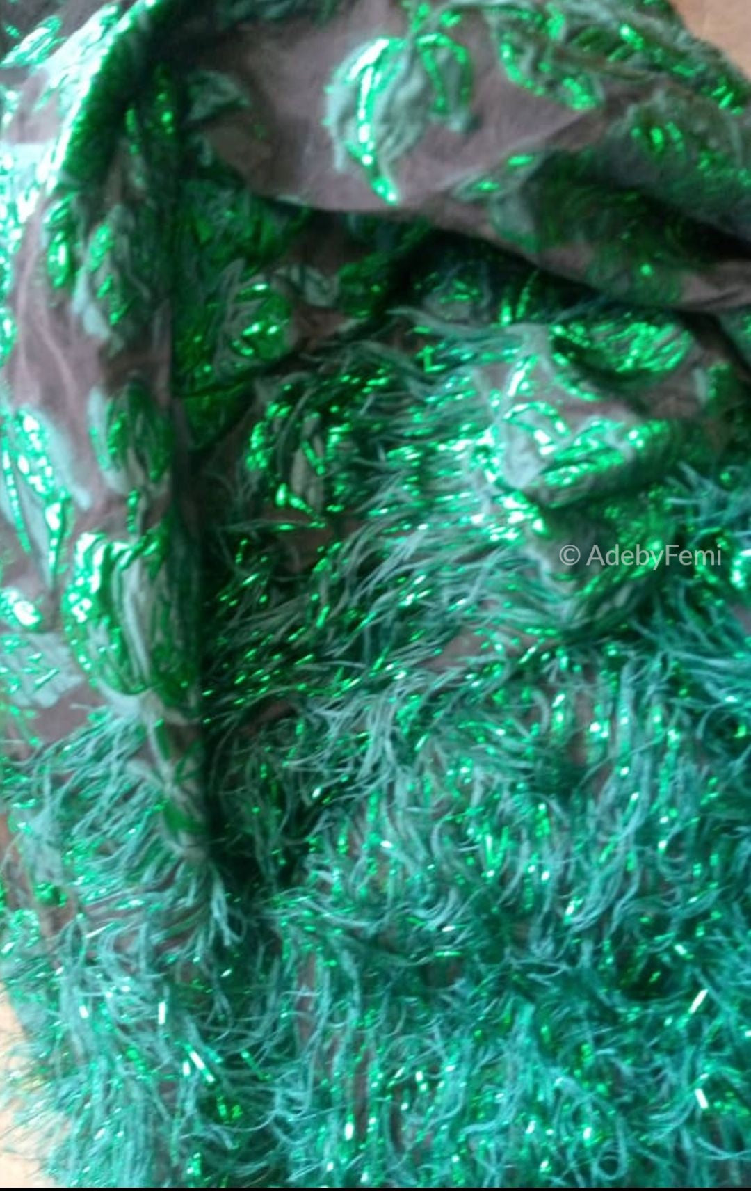 Phoenix green material close up