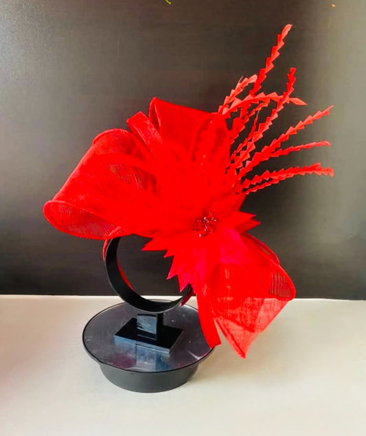 Layla Fascinator (Red)