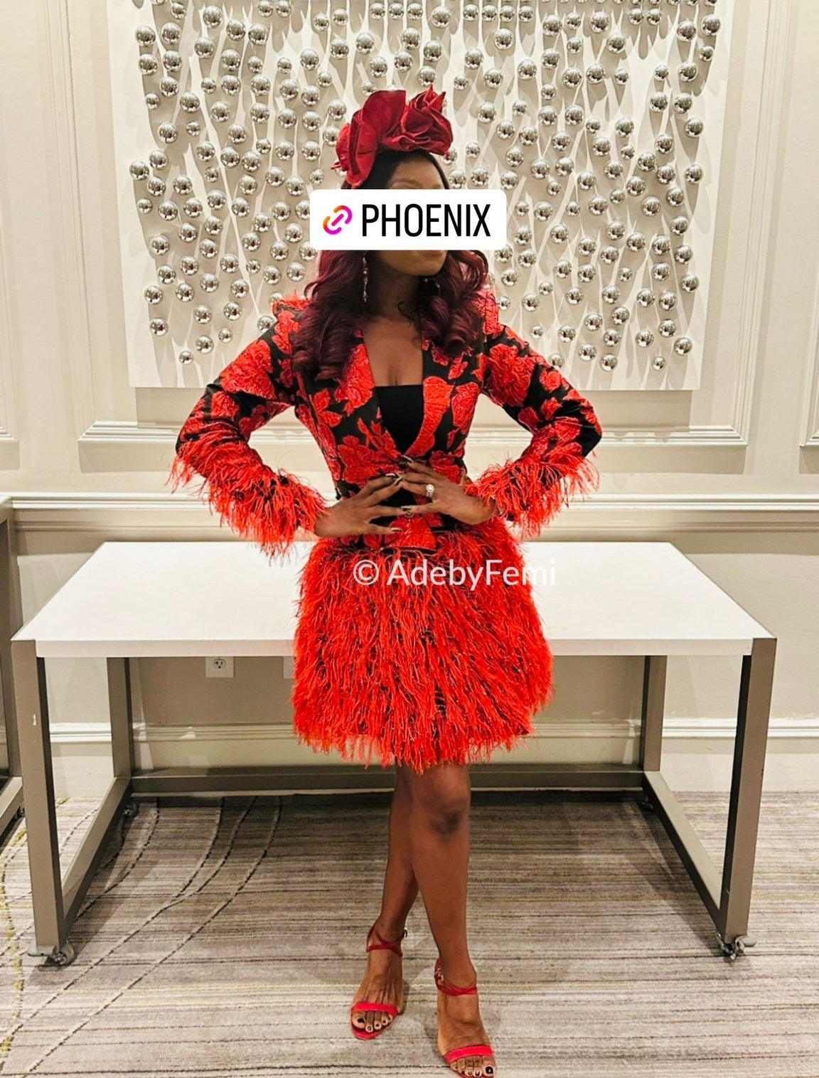 Phoenix and feather clearance dress